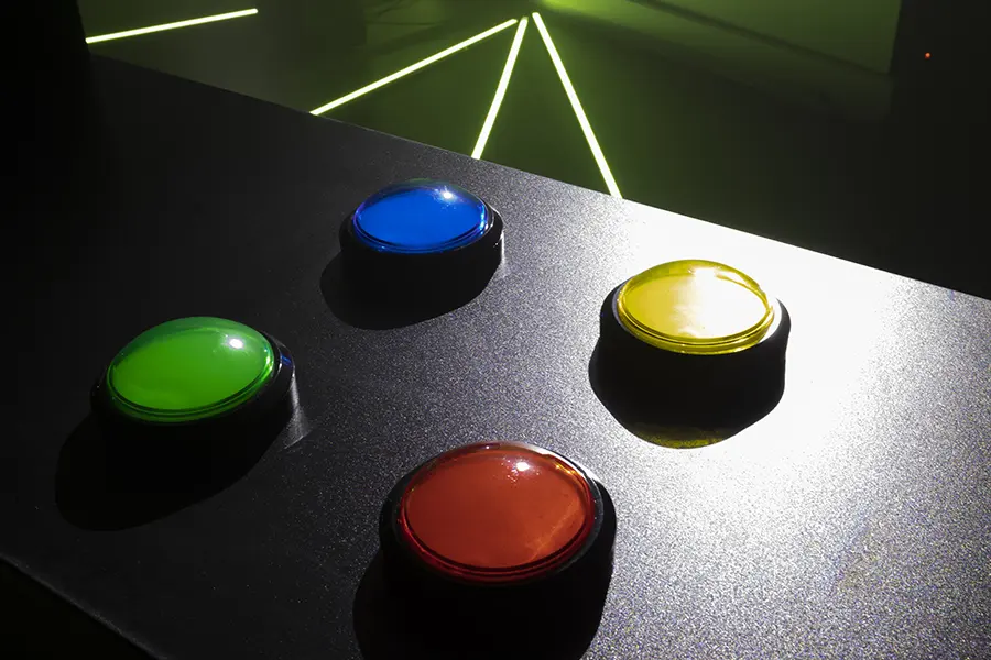 Buzzers de couleur du pupitre